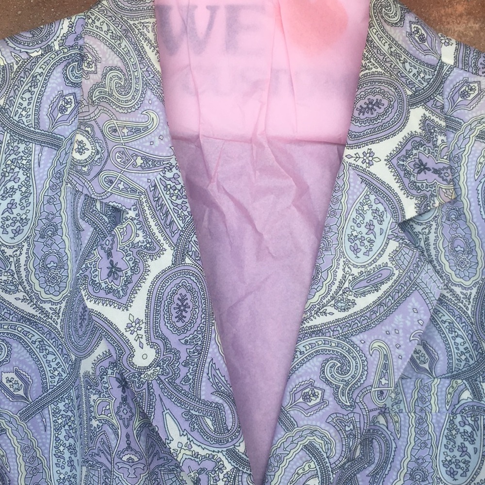 VTG Anna and Frank Paisley π―% Silk Jacket - Picture 6 of 7